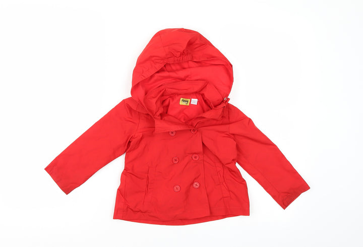 Chico's Girls Red   Rain Coat Coat Size 2 Years