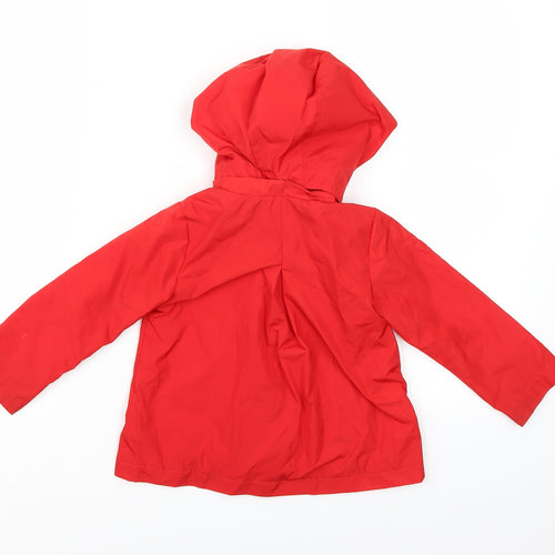 Chico's Girls Red   Rain Coat Coat Size 2 Years