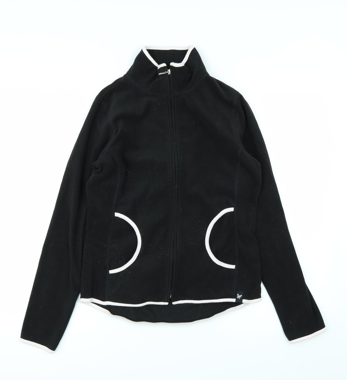 NEXT Womens Black   Full Zip Jumper Size 12