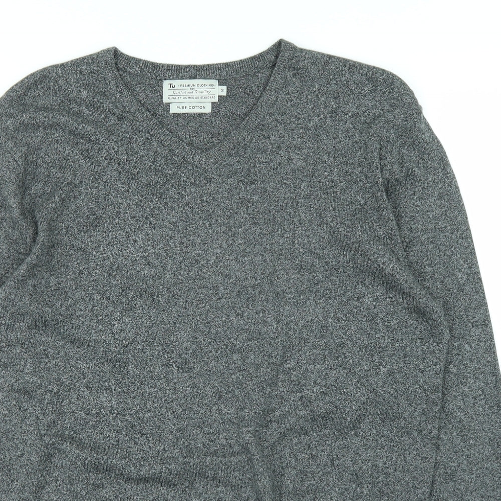 TU Mens Grey    T-Shirt Size S