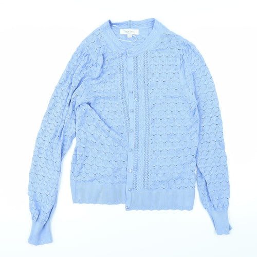 Marks and Spencer Womens Blue   Cardigan Jumper Size 10