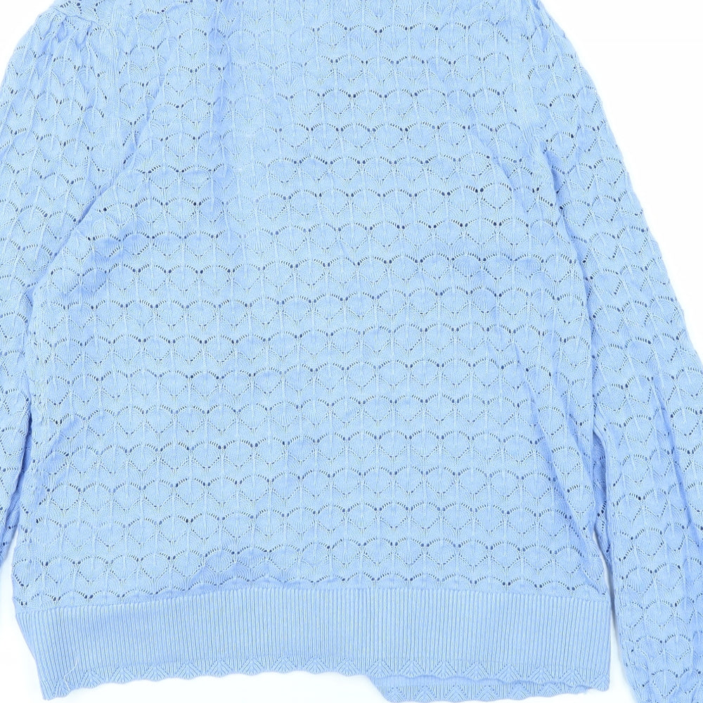 Marks and Spencer Womens Blue   Cardigan Jumper Size 10