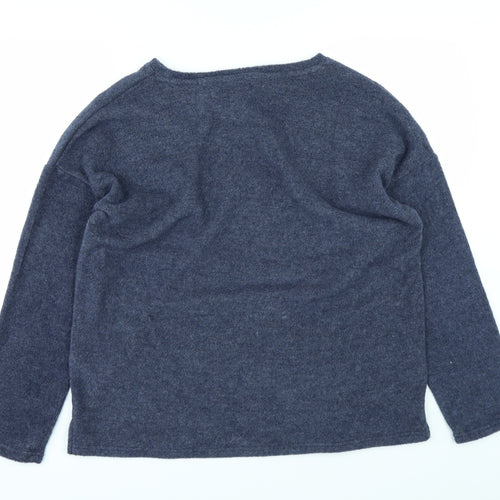 Nutmeg Womens Blue   Pullover Jumper Size 14