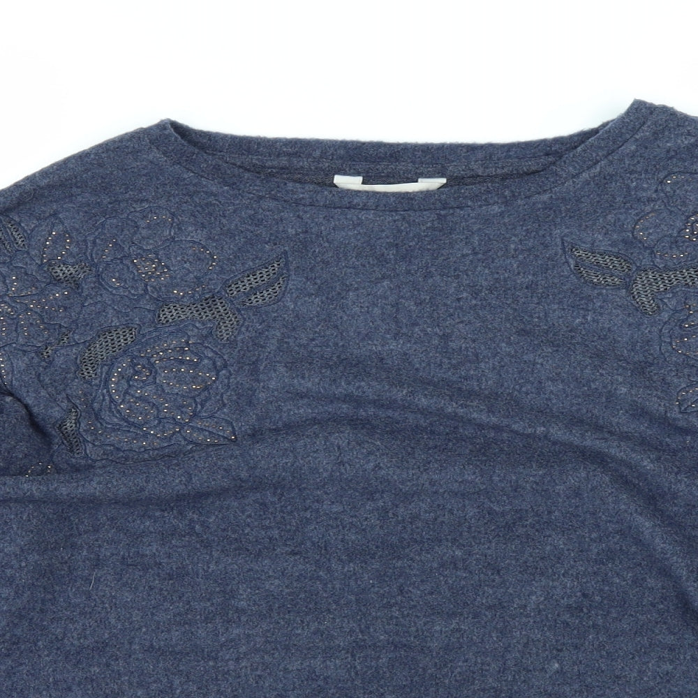 Nutmeg Womens Blue   Pullover Jumper Size 14