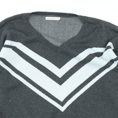 wonder Mens Grey   Pullover Jumper Size XL