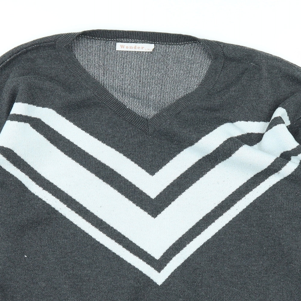 wonder Mens Grey   Pullover Jumper Size XL
