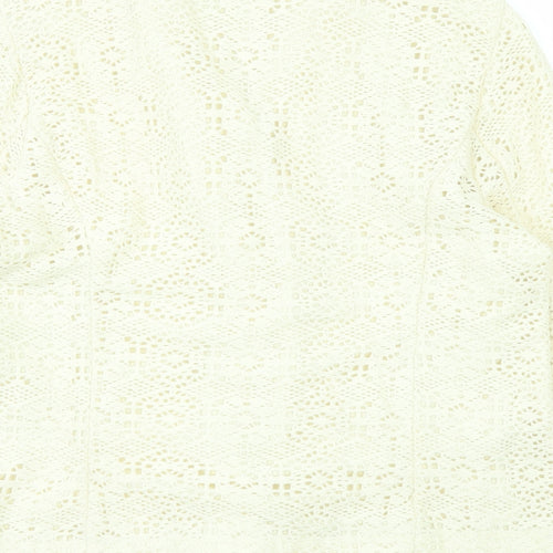 New Look Womens White   Cardigan Jumper Size 16