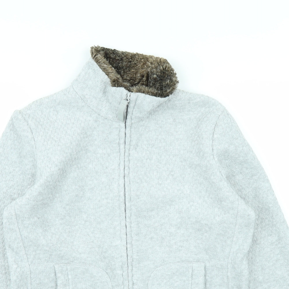 Marks and Spencer Womens Grey   Full Zip Jumper Size 10