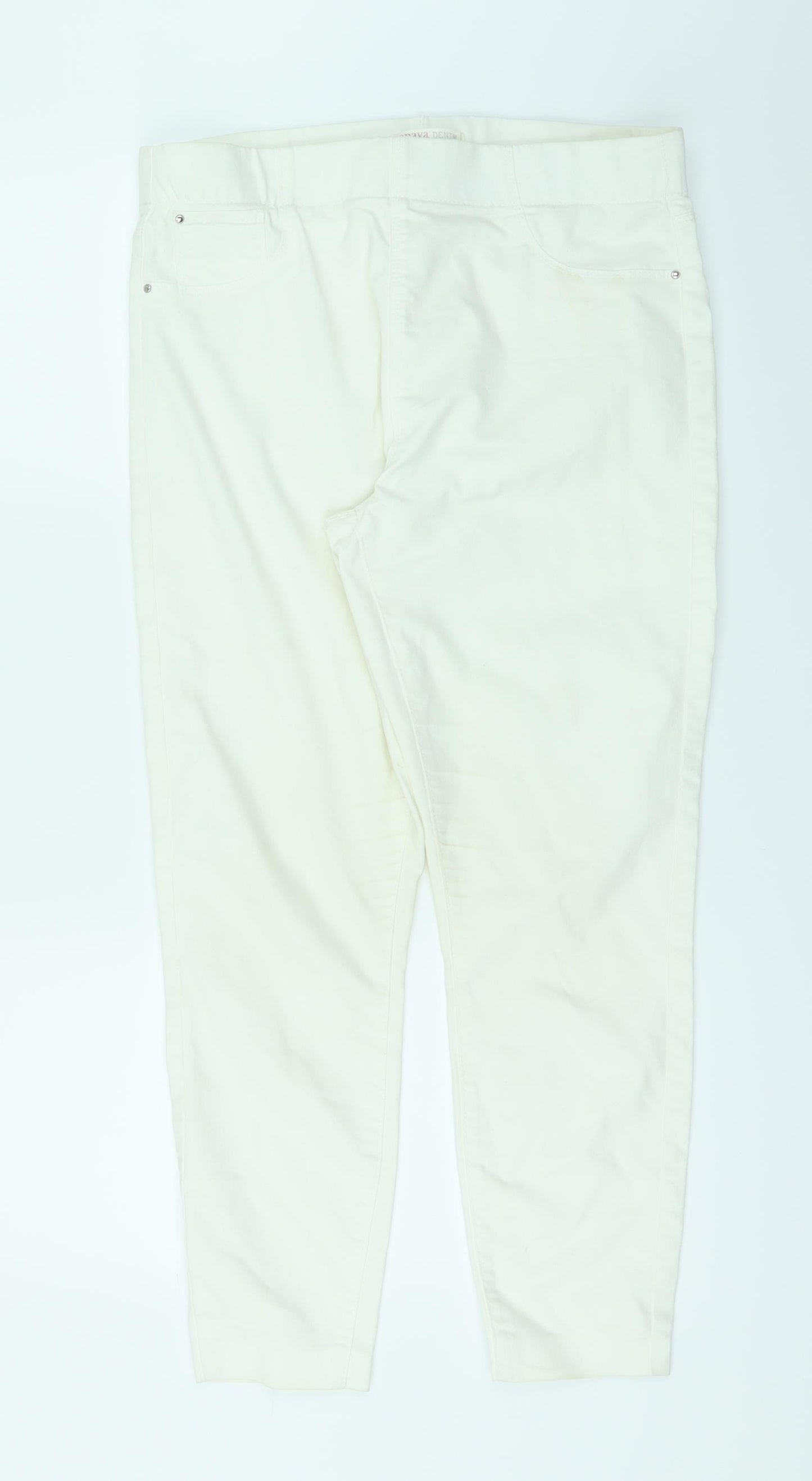 Papaya Womens White   Straight Jeans Size 12 L25 in