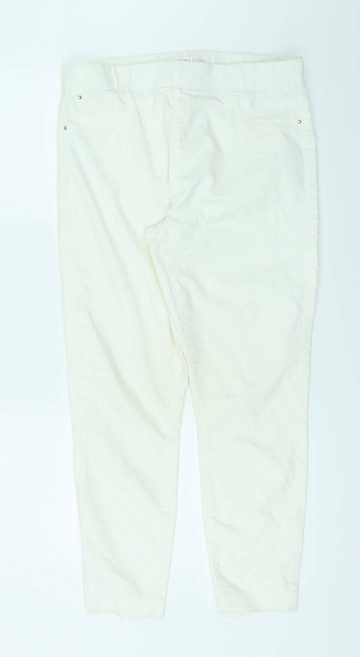 Papaya Womens White   Straight Jeans Size 12 L25 in