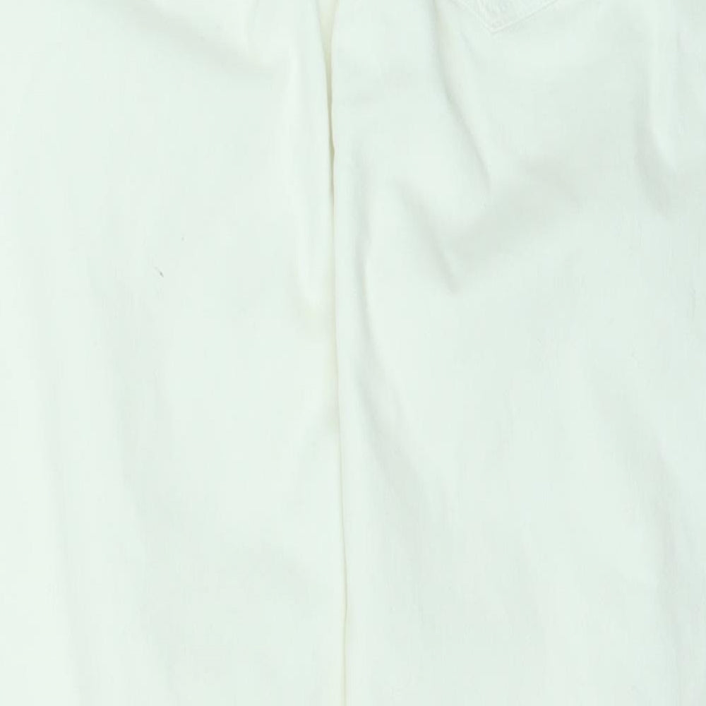 Papaya Womens White   Straight Jeans Size 12 L25 in