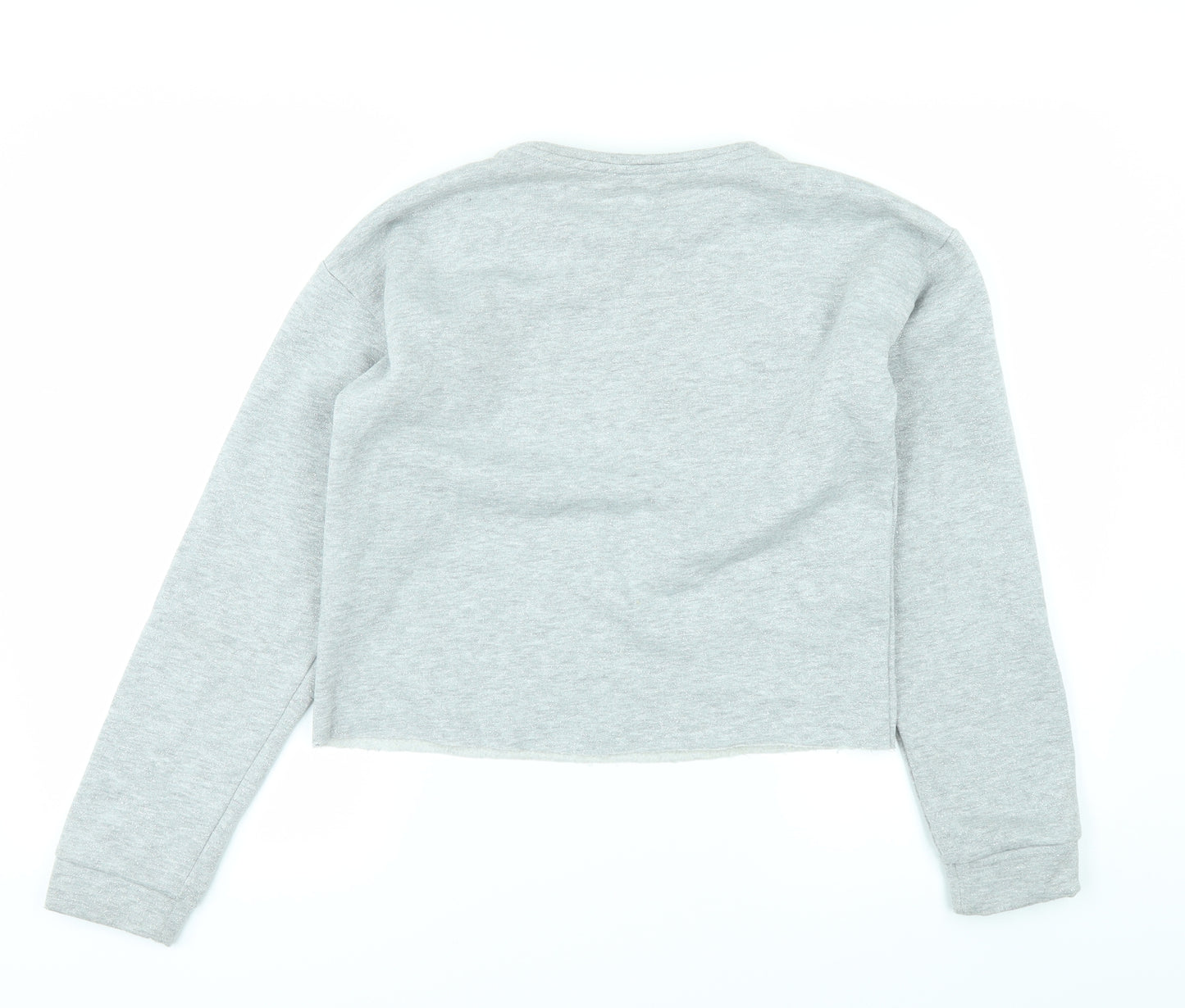 Preworn Girls Grey   Pullover Jumper Size 14 Years
