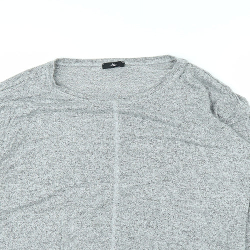 M&Co Womens Grey   Basic T-Shirt Size 10