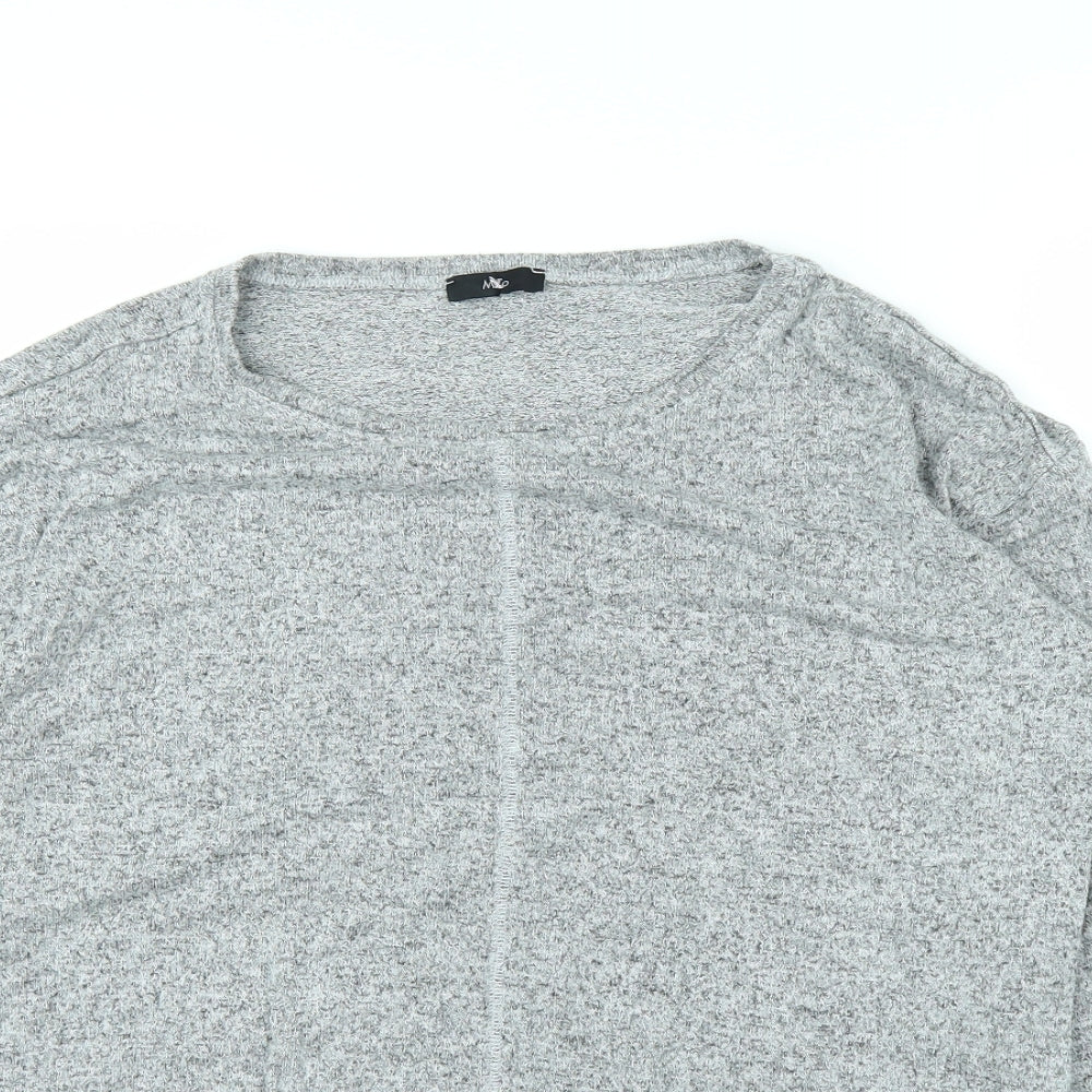 M&Co Womens Grey   Basic T-Shirt Size 10
