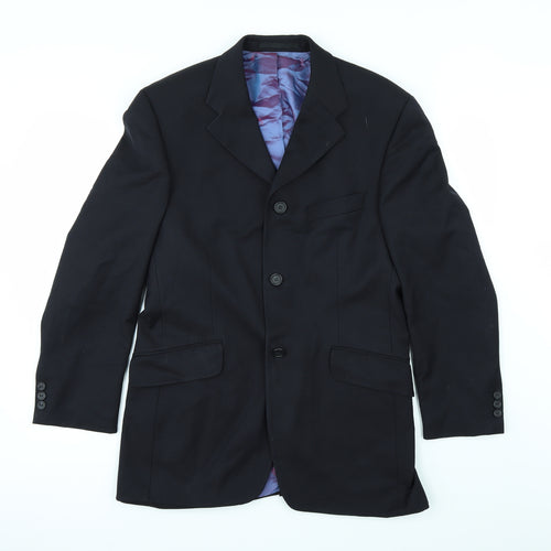 STVDIO Mens Black   Jacket Suit Jacket Size 38