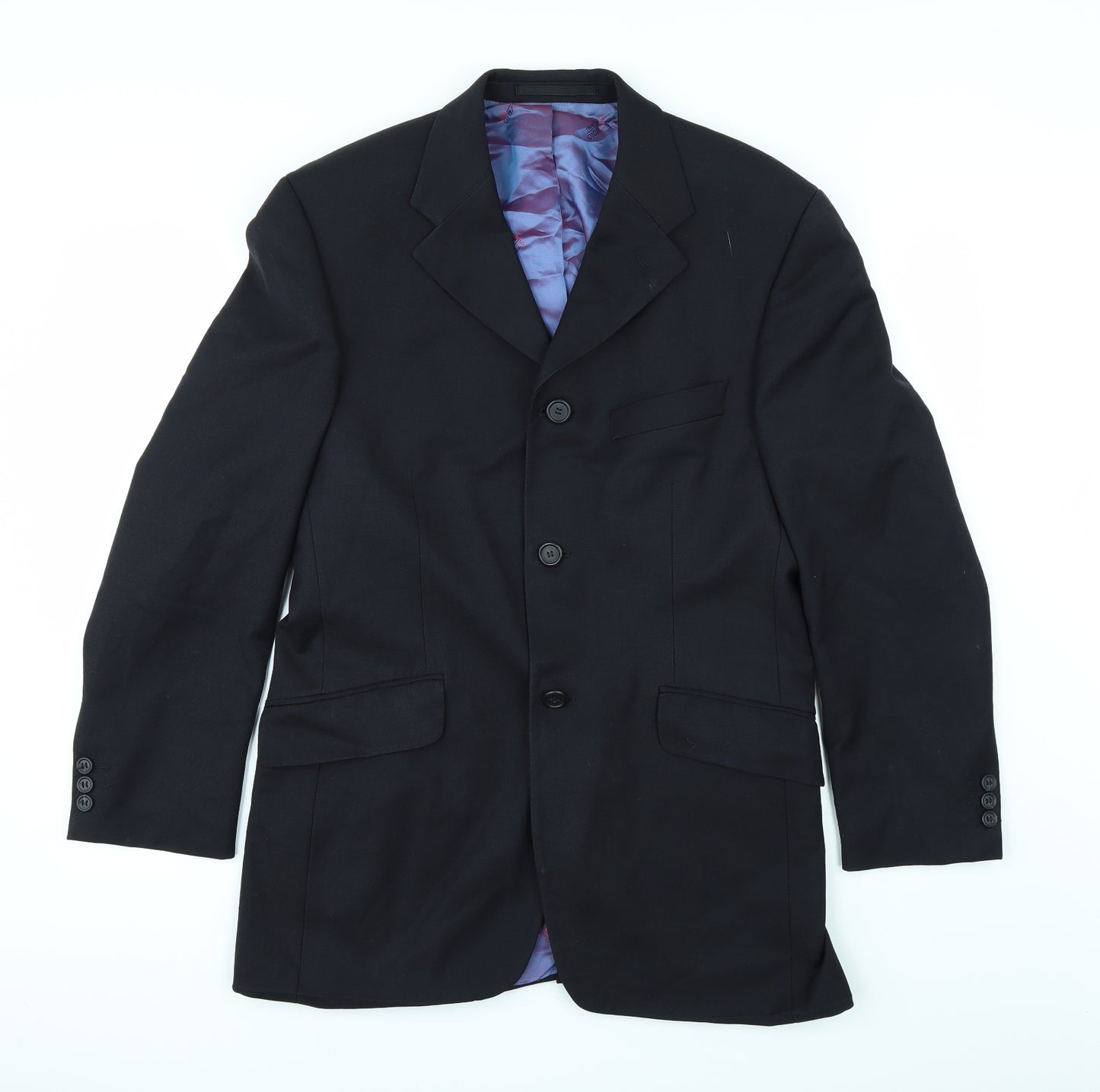 STVDIO Mens Black   Jacket Suit Jacket Size 38