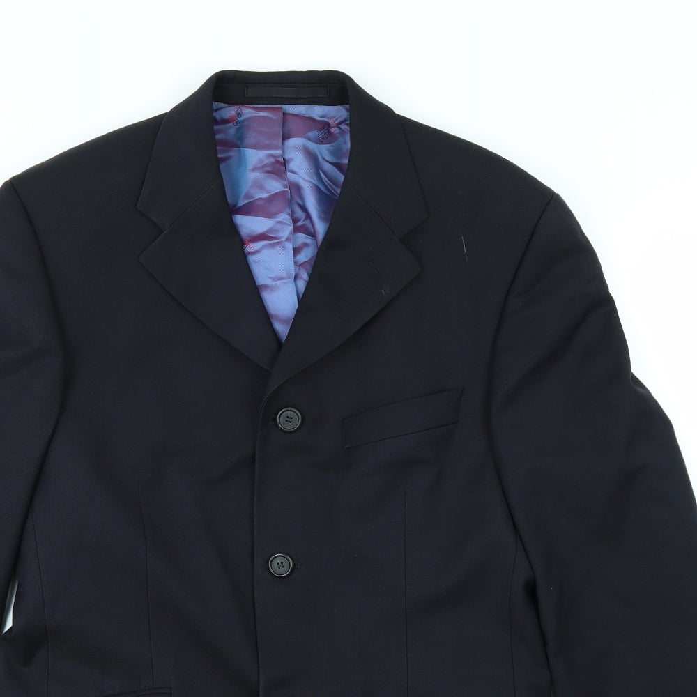 STVDIO Mens Black   Jacket Suit Jacket Size 38