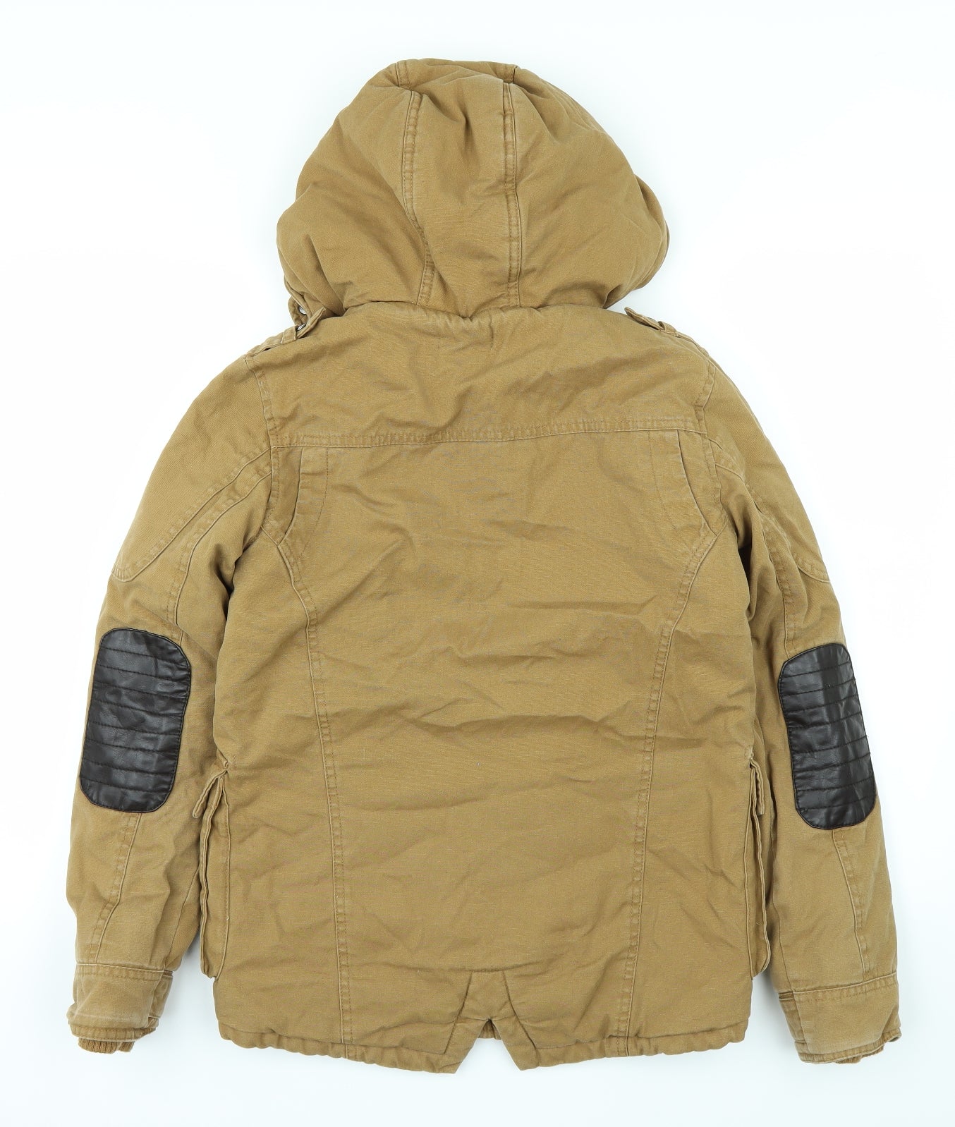 Preworn Boys Brown   Rain Coat Coat Size 11-12 Years