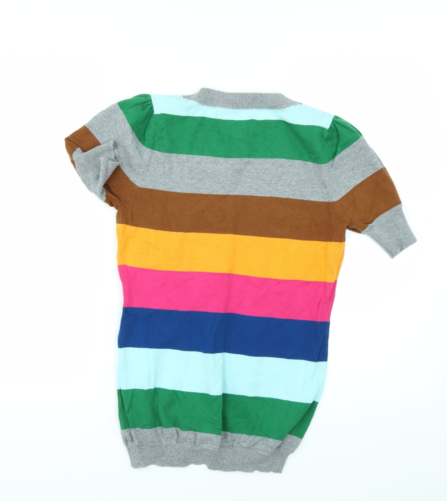 Paul Frank Womens Grey Striped  Basic T-Shirt Size S