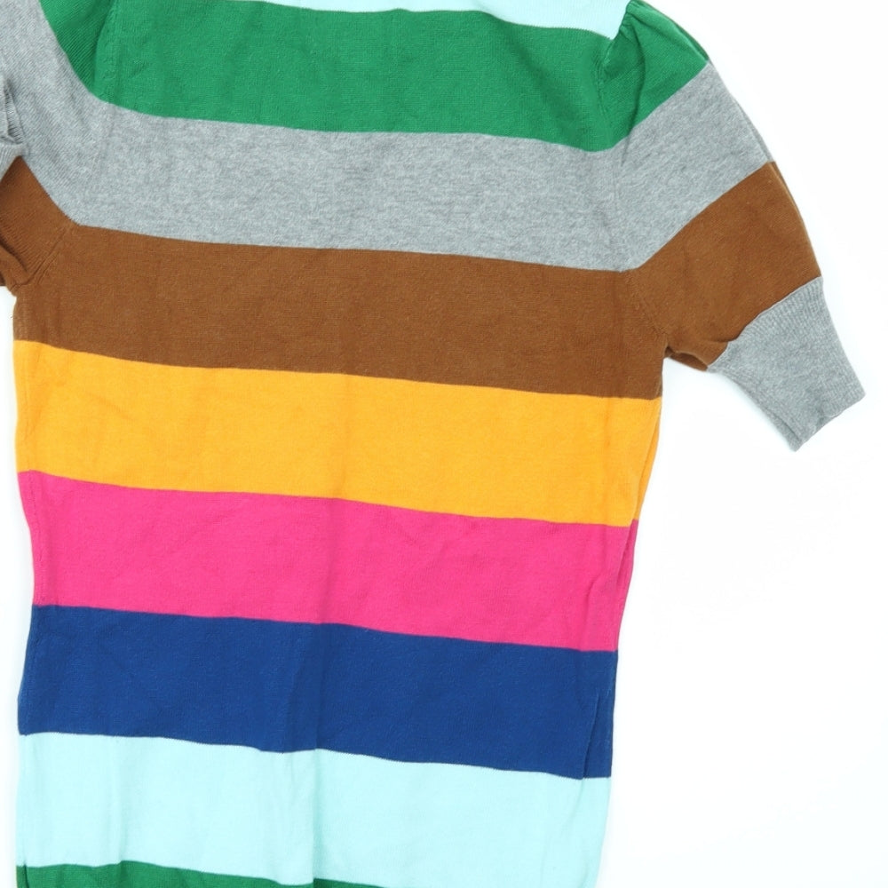 Paul Frank Womens Grey Striped  Basic T-Shirt Size S