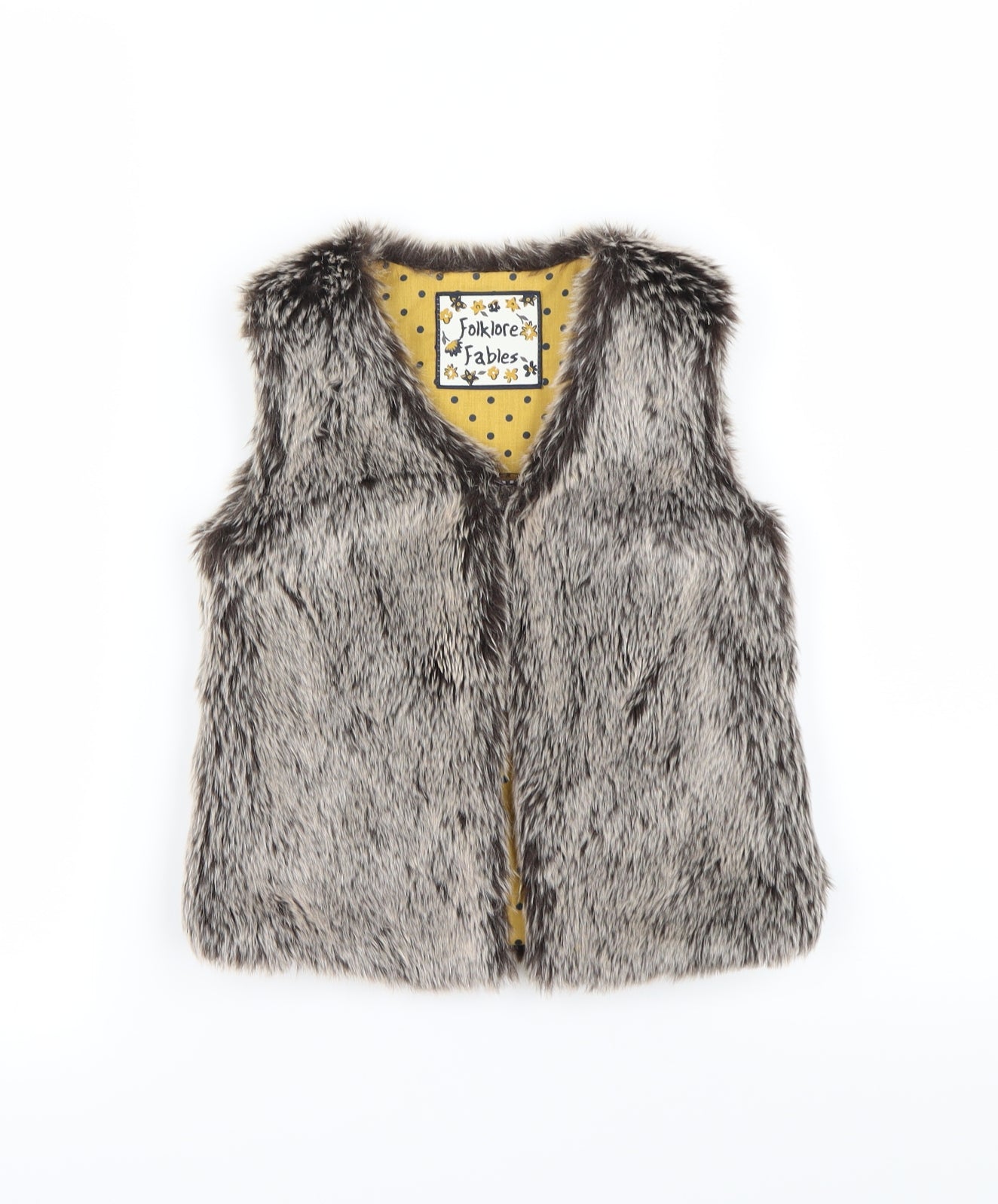 folklore fables Girls Brown   Gilet Jacket Size 5 Years