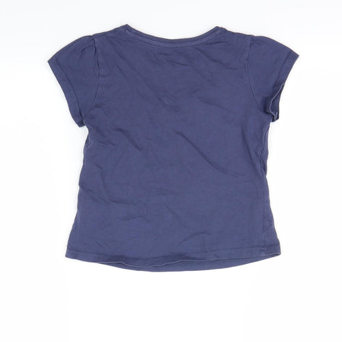 Young Dimension Girls Blue   Basic T-Shirt Size 6 Years