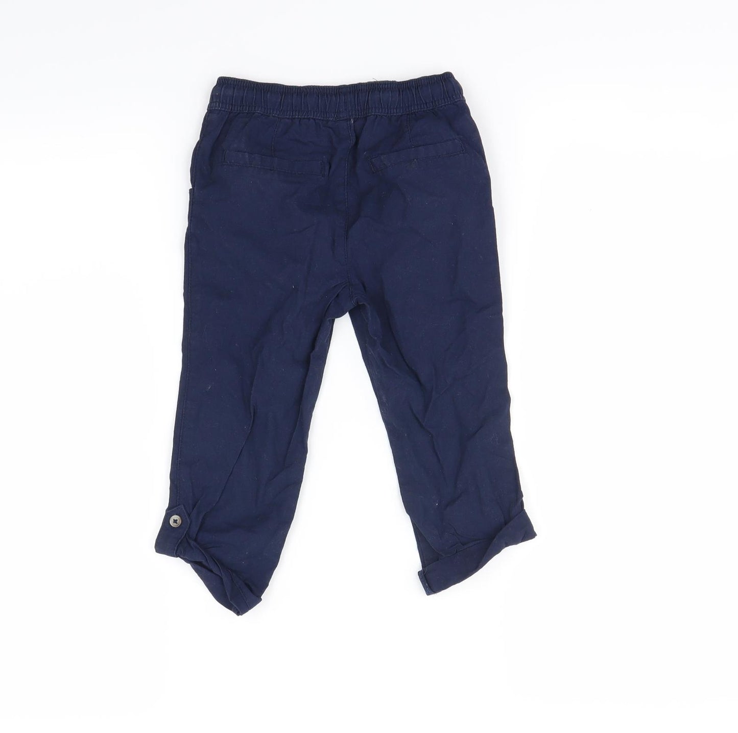 Preworn Boys Blue   Cargo Trousers Size 2-3 Years