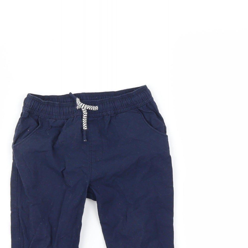 Preworn Boys Blue   Cargo Trousers Size 2-3 Years