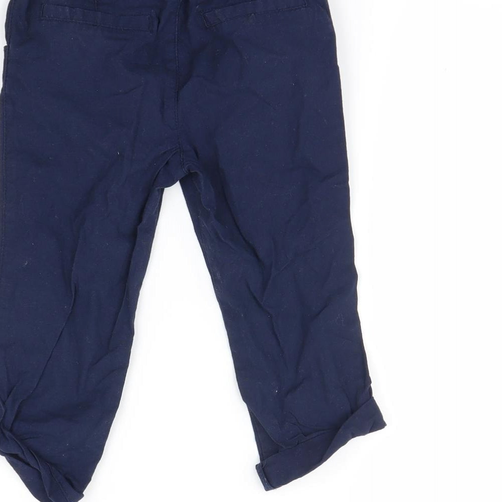Preworn Boys Blue   Cargo Trousers Size 2-3 Years