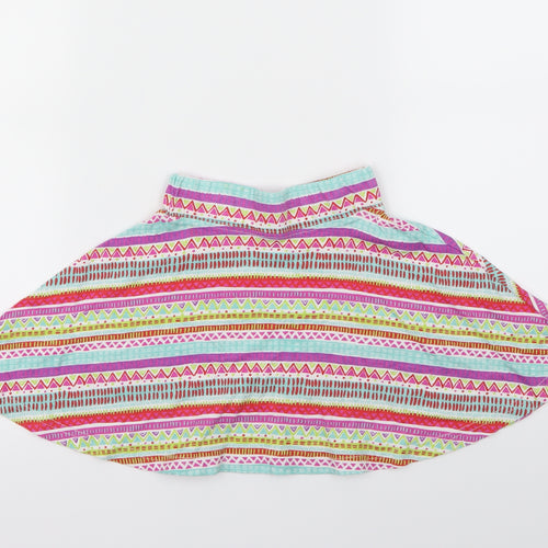 Young Dimension Girls Multicoloured Geometric  Mini Skirt Size 6-7 Years