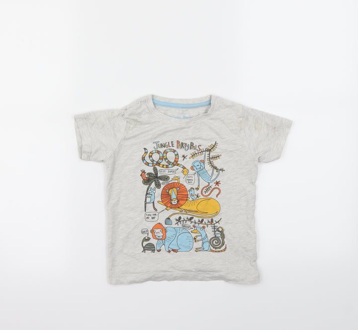 Urban Classics Boys Grey Basic T-Shirt Size 2-3 Years