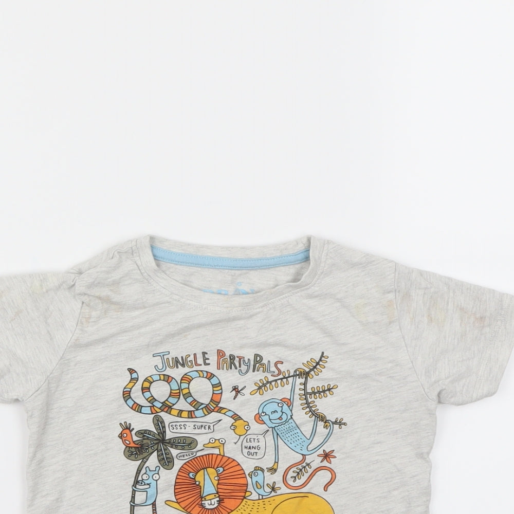 Urban Classics Boys Grey   Basic T-Shirt Size 2-3 Years