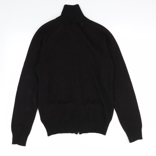 Divided by H&M Mens Black Paisley  Full Zip Jumper Size S