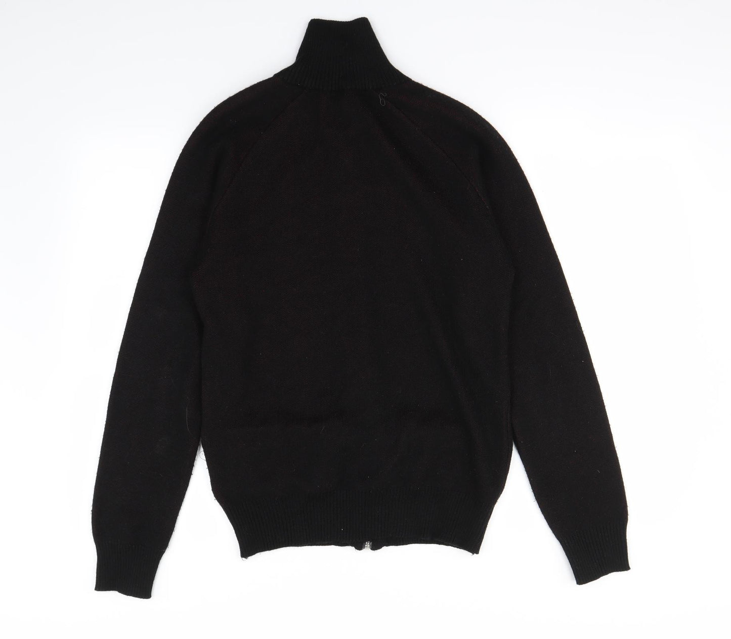 Divided by H&M Mens Black Paisley  Full Zip Jumper Size S