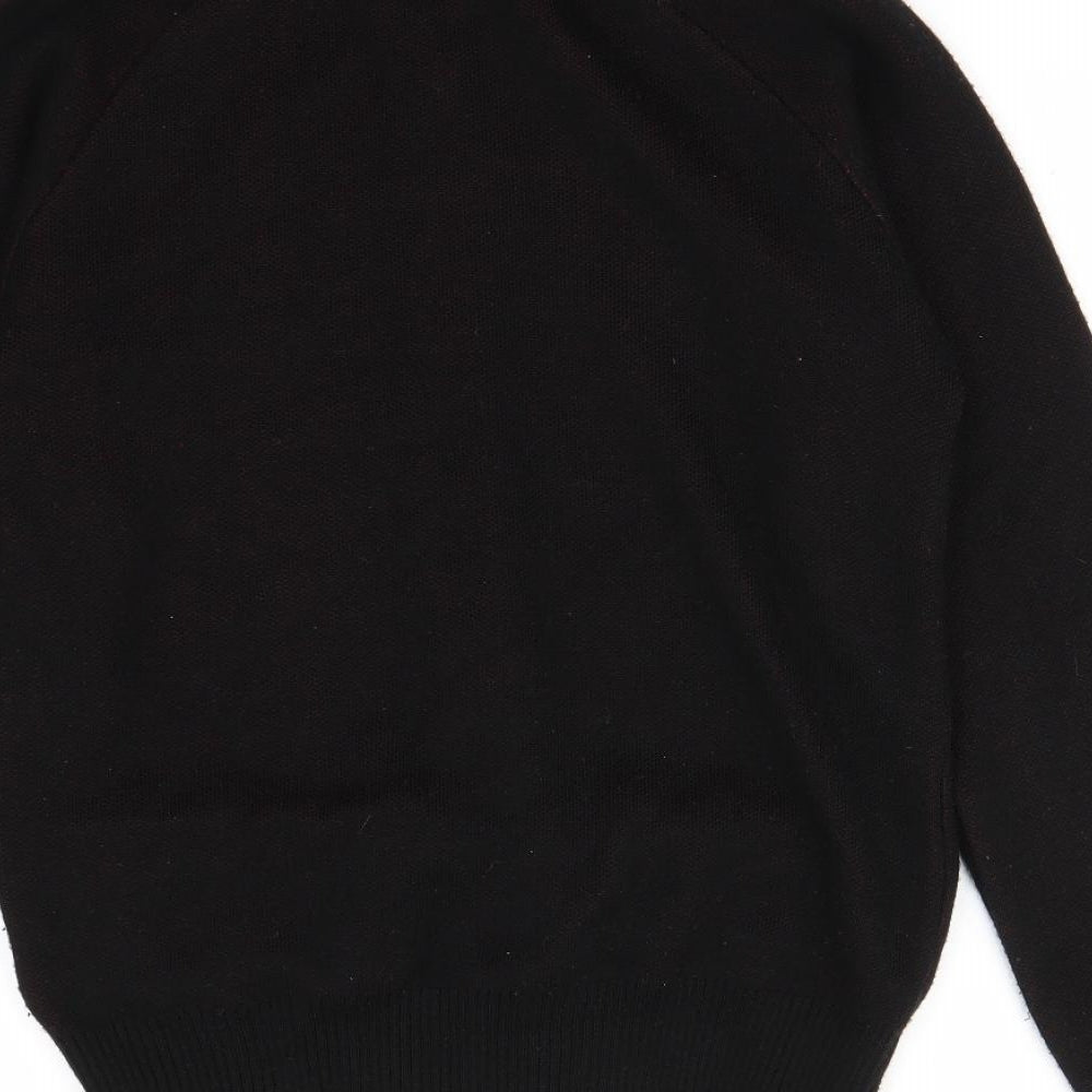 Divided by H&M Mens Black Paisley  Full Zip Jumper Size S