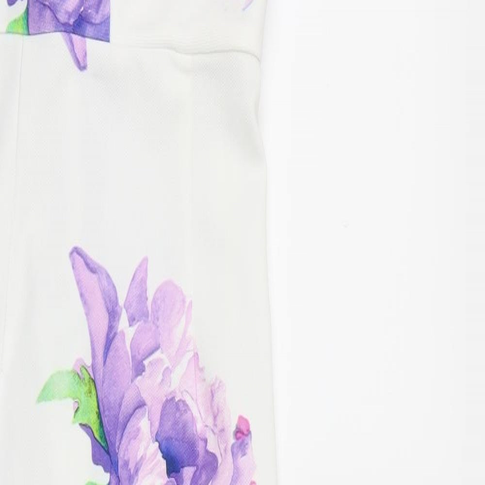 Ginger Fizz Womens White Floral  Mermaid  Size 10