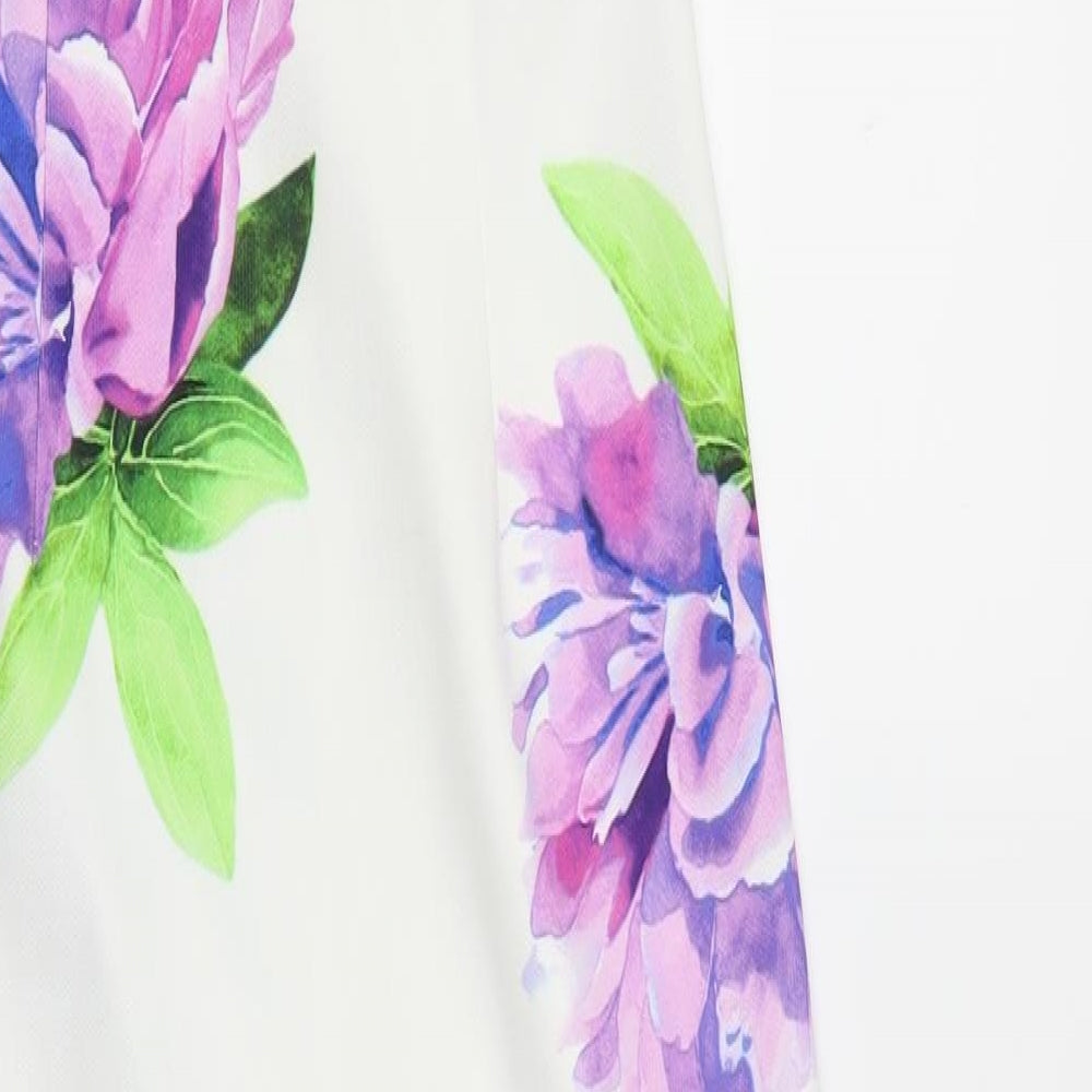 Ginger Fizz Womens White Floral  Mermaid  Size 10