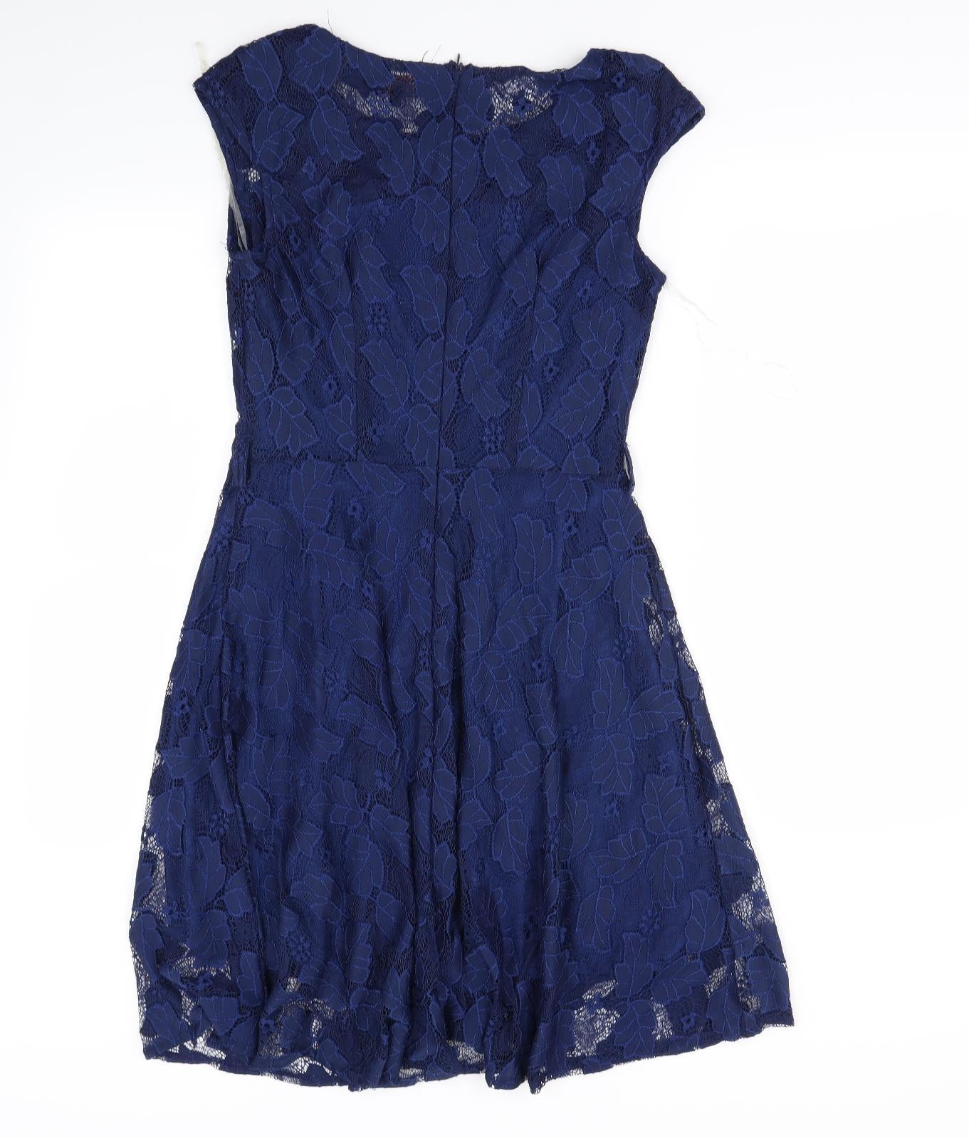 amaya Womens Blue   Fit & Flare  Size 10