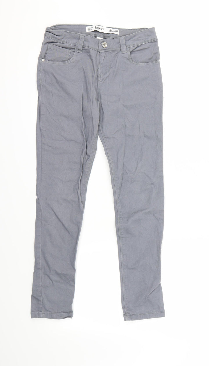 denim&co Girls Grey Skinny Jeans Size 11-12 Years