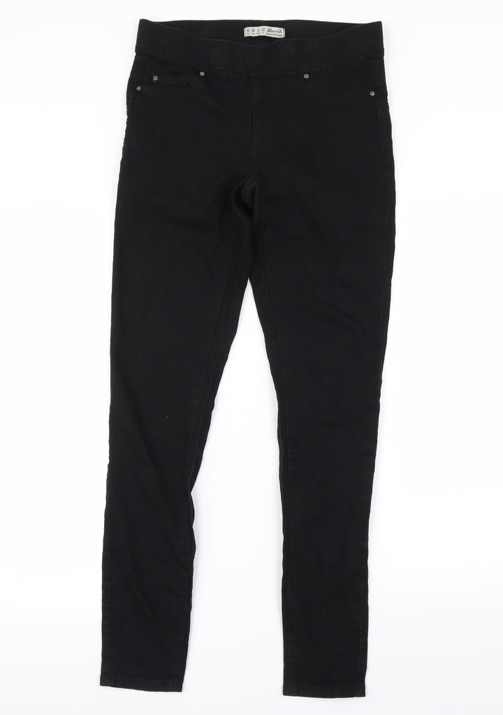 denim&co Womens Black Skinny Jeans Size 10 L29 in