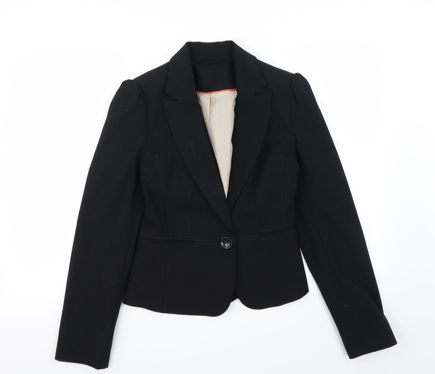 New Look Womens Black   Jacket Blazer Size 10  - Shoulder Pads