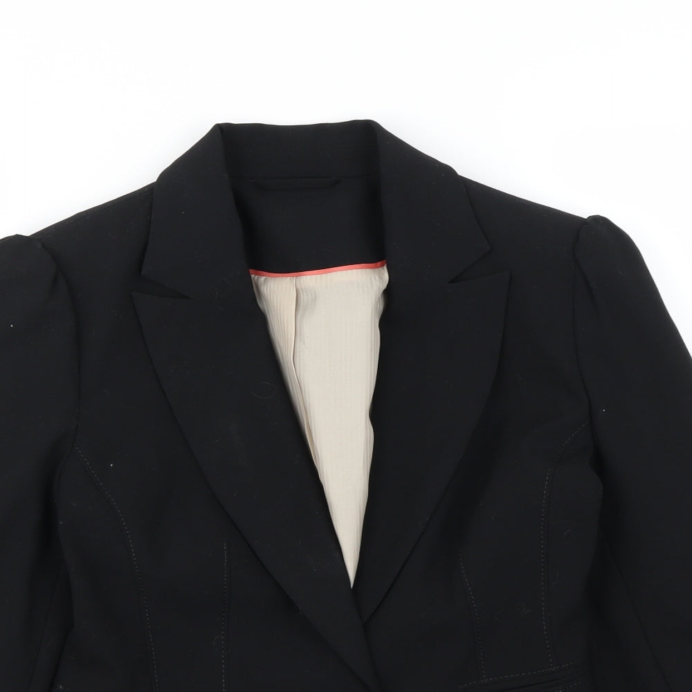 New Look Womens Black   Jacket Blazer Size 10  - Shoulder Pads