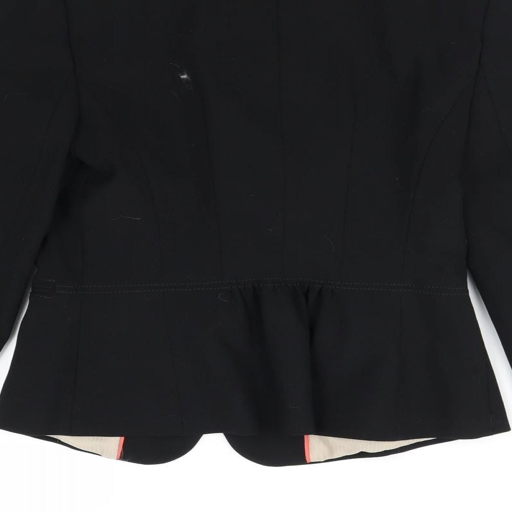 New Look Womens Black   Jacket Blazer Size 10  - Shoulder Pads