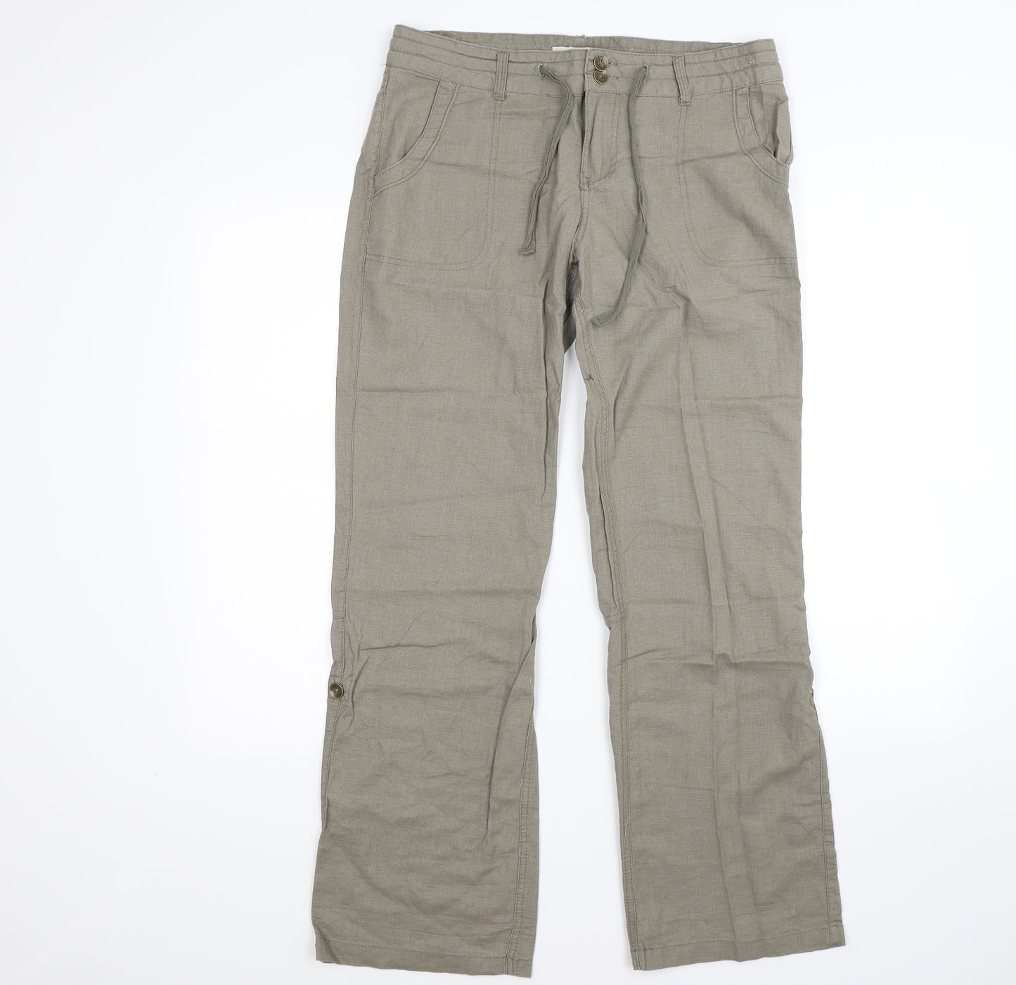 Primark Womens Green   Cargo Trousers Size 10 L30 in