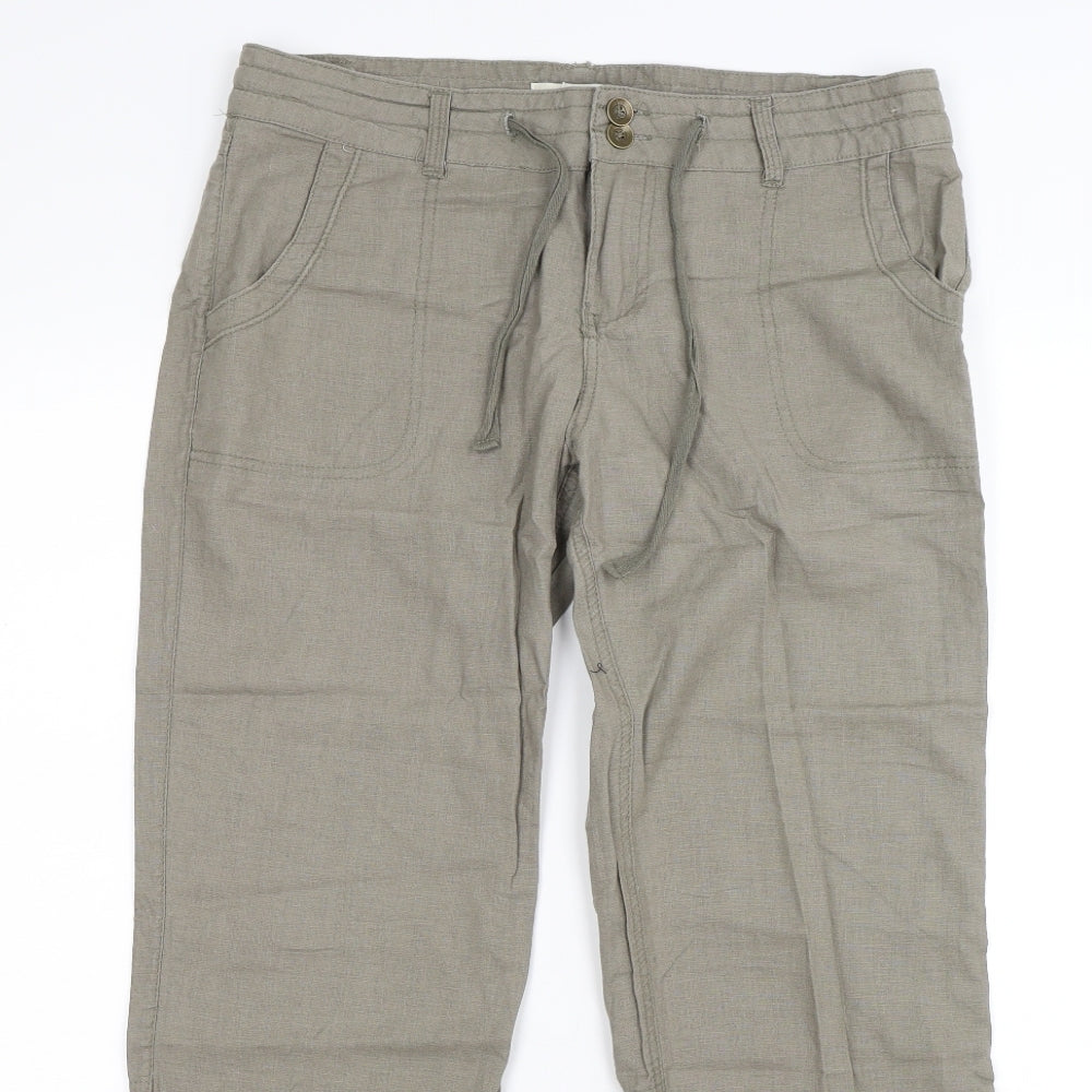 Primark Womens Green   Cargo Trousers Size 10 L30 in