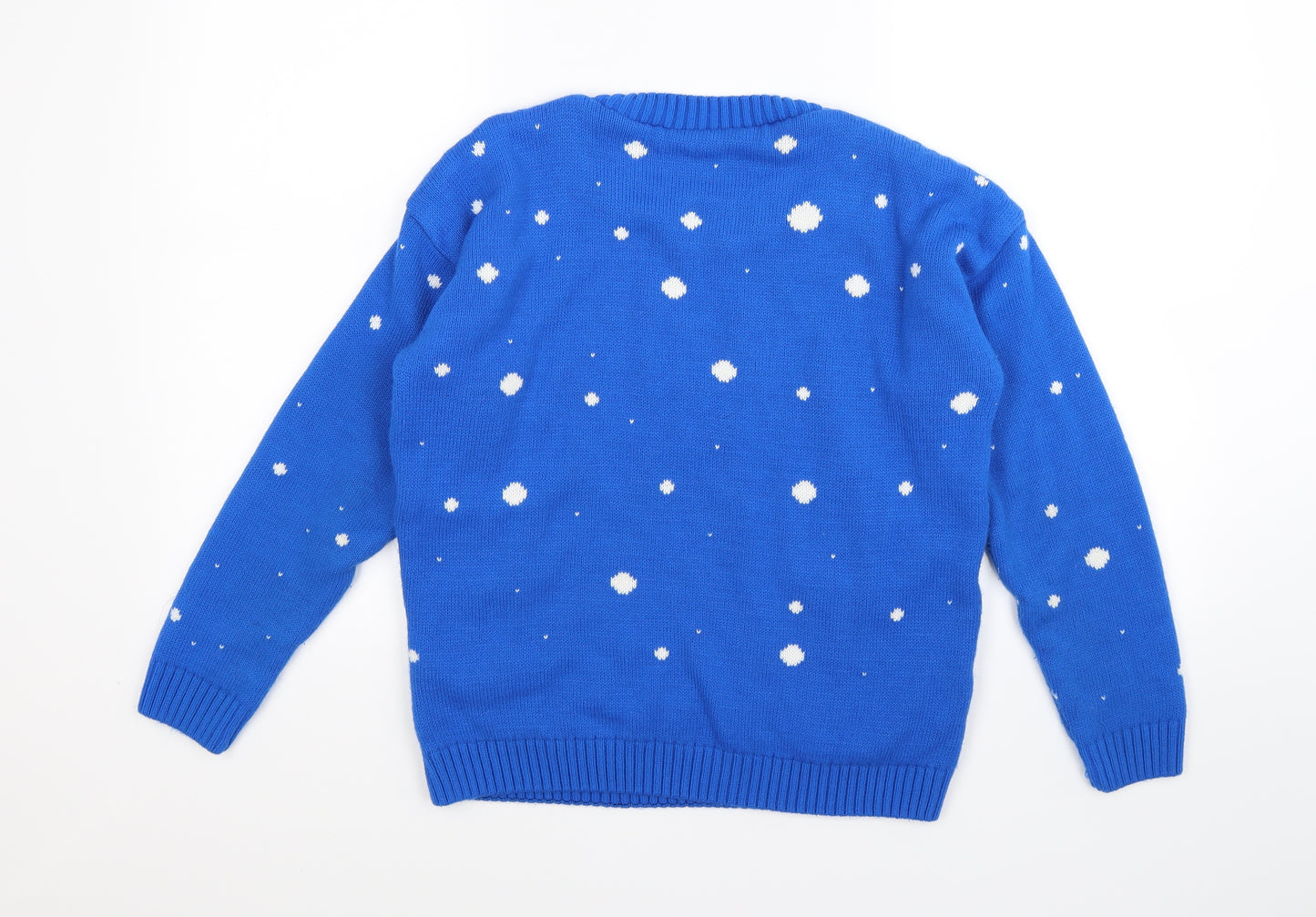 Preworn Womens Blue  Knit Pullover Jumper Size M  - MINION CHRISTMAS