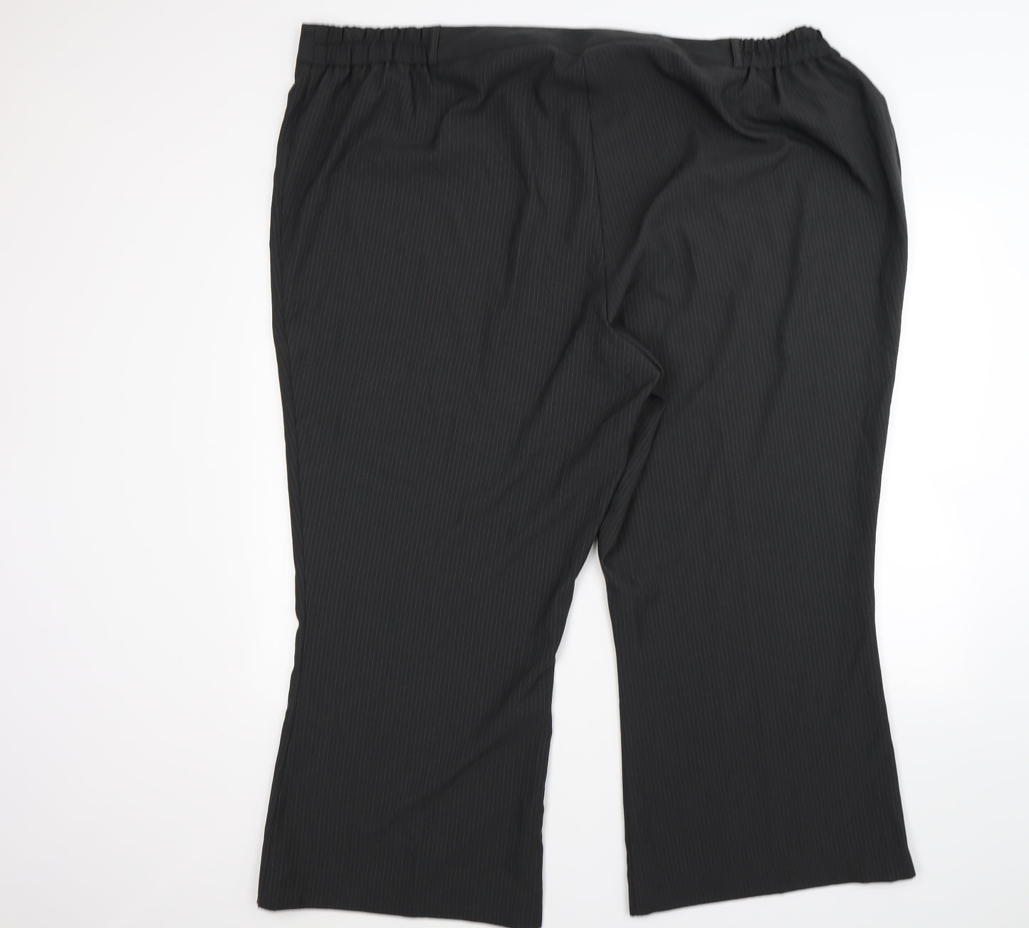 evie Womens Grey Striped  Trousers  Size 32 L25 in