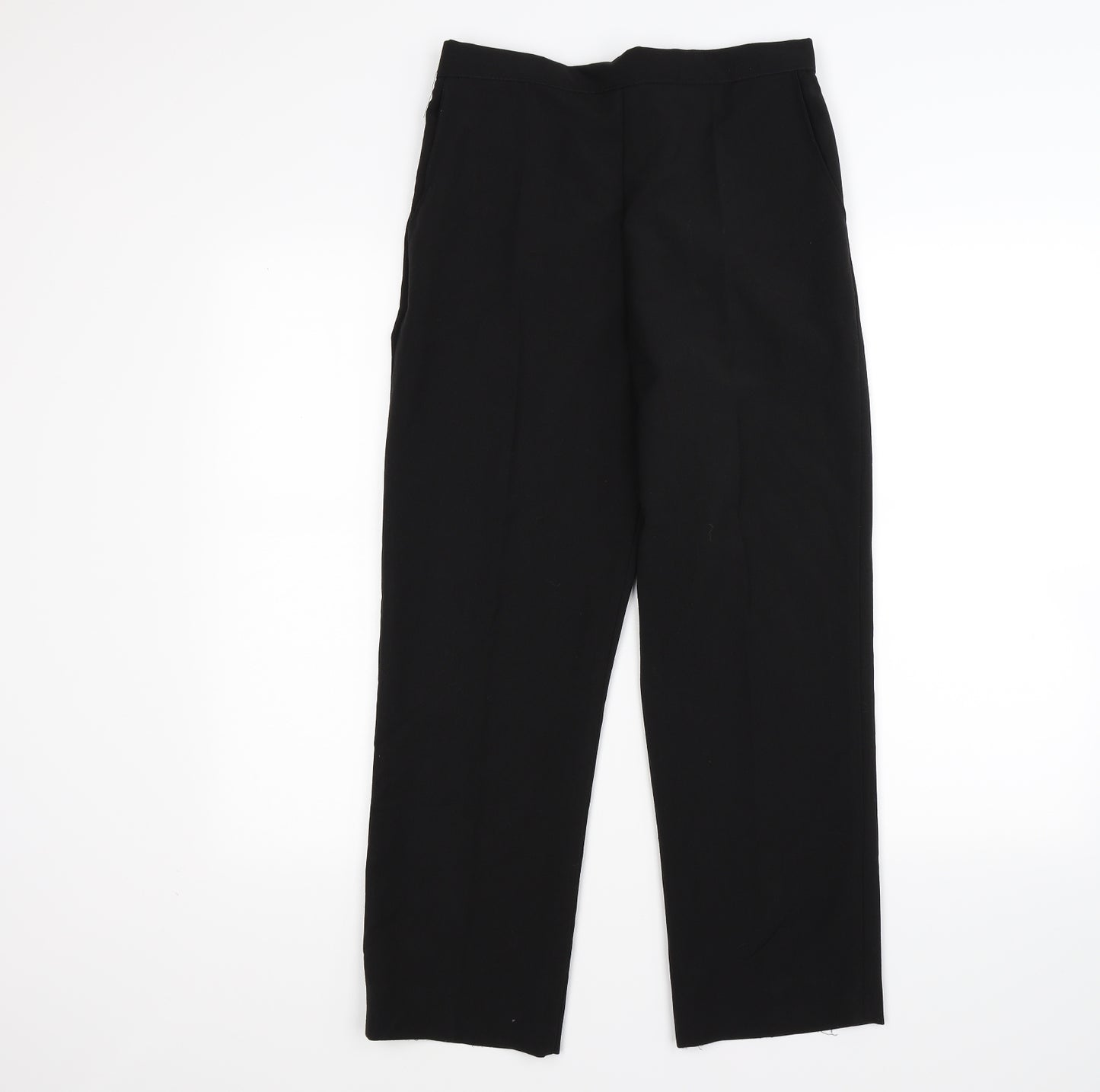 Preworn Womens Black   Trousers  Size 12 L25 in