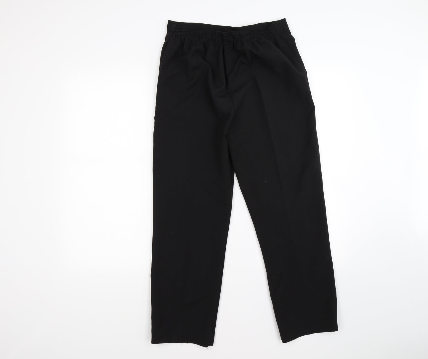 Preworn Womens Black   Trousers  Size 12 L25 in
