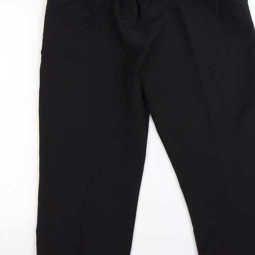 Preworn Womens Black   Trousers  Size 12 L25 in